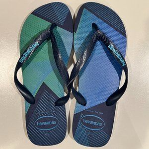 Havaianas Men's Top Trend Navy Flip Flop Sandal Size 9/10